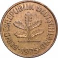 ФРГ 5 пфеннигов 1975 год (F)