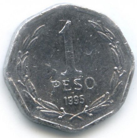 Чили 1 песо 1995 год