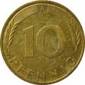 ФРГ 10 пфеннигов 1996 год (A)