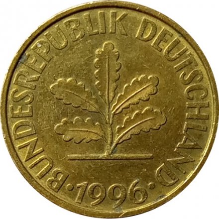 ФРГ 10 пфеннигов 1996 год (A)