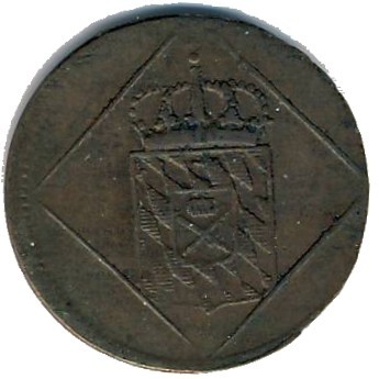 Бавария 1 геллер 1816 год