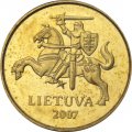 Литва 10 центов 2007 год