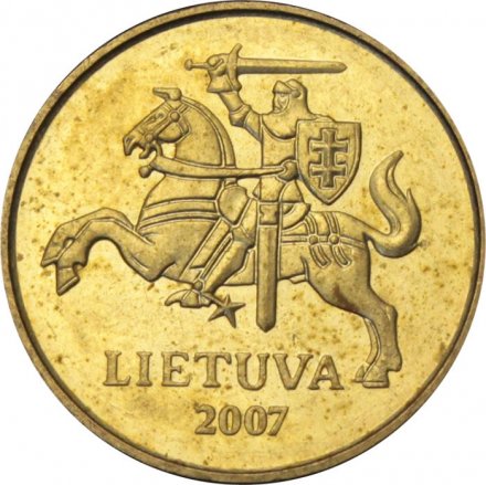 Литва 10 центов 2007 год