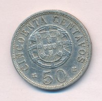 Ангола 50 сентаво 1927 год