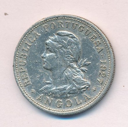 Ангола 50 сентаво 1927 год
