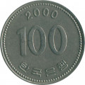 Южная Корея 100 вон 2000 год - Ли Сунсин