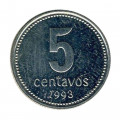 Аргентина 5 сентаво 1993 год