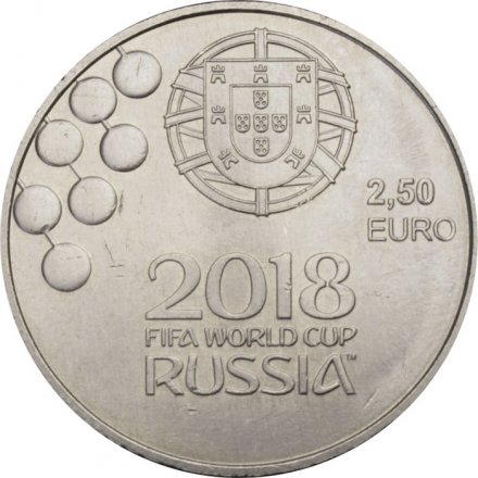 Португалия 2,5 евро 2018 год - Чемпионат мира по футболу в России 2018