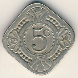 Нидерланды 5 центов 1934 год