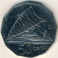 Фиджи 50 центов 1999 год