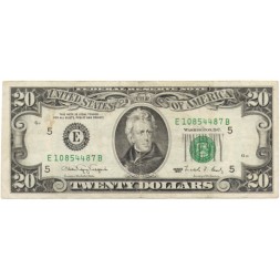 США 20 долларов 1990 год - E - VF