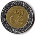 Мексика 2 песо 1999 год - Хохлатый сокол