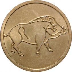 Жетон Год Кабана (Свиньи) 2007. Лунный календарь СПМД (Санкт-Петербургский монетный двор)