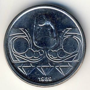 Бразилия 10 сентаво 1989 год