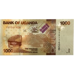 Уганда 1000 шиллингов 2017 год - UNC