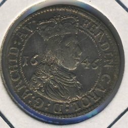 Австрия 3 крейцера 1646 год