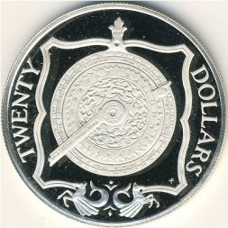 Виргинские острова 20 долларов 1985 год