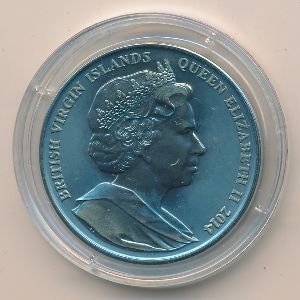 Виргинские острова 5 долларов 2014 год - Морской конёк
