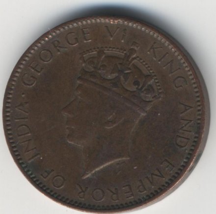 Цейлон 1 цент 1937 год