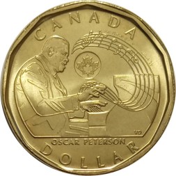 Канада 1 доллар 2022 год - Оскар Питерсон