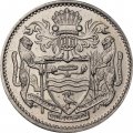 Гайана 25 центов 1990 год