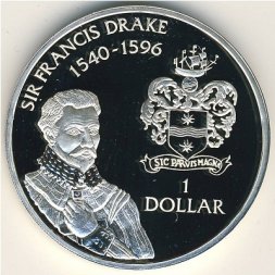 Каймановы острова 1 доллар 1994 год