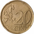 Бельгия 20 евроцентов 2000 год