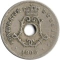 Бельгия 5 сантимов 1906 год BELGIE