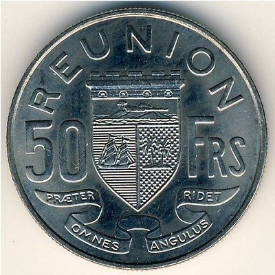 Реюньон 50 франков 1964 год