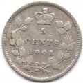 Канада 5 центов 1901 год