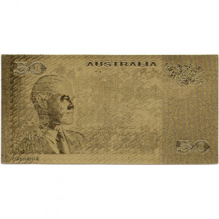 Сувенирная банкнота Австралия 50 долларов (золотые) - UNC