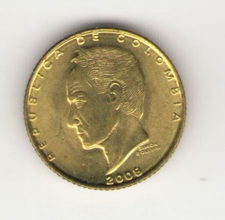 Колумбия 20 песо 2008 год
