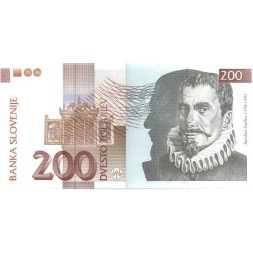 Словения 200 толаров 2004 год - UNC