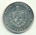 Куба 1 песо 1990 год - 500 лет открытию Америки. Отплытие из порта Палос