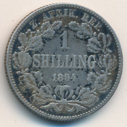ЮАР 1 шиллинг 1894 год