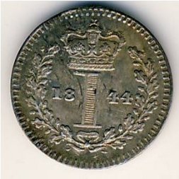 Великобритания 1 пенни 1844 год