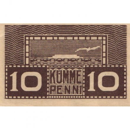 Эстония 10 пенни 1919 год - XF+
