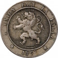 Бельгия 5 сантимов 1863 год