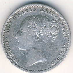 Великобритания 1 шиллинг 1881 год