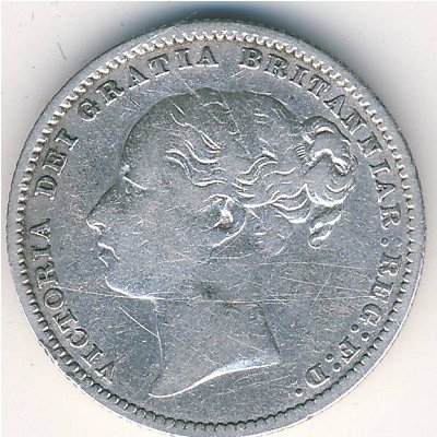 Великобритания 1 шиллинг 1881 год