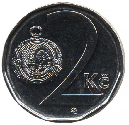 Чехия 2 кроны 2013 год