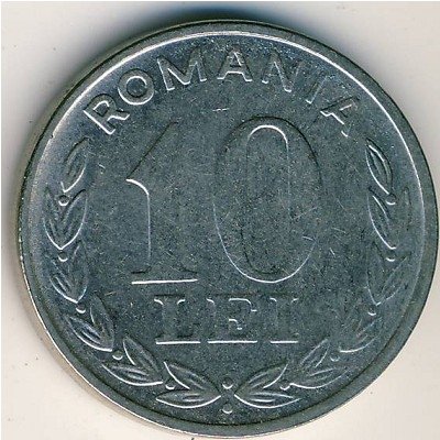 Румыния 10 леев 1993 год - Герб