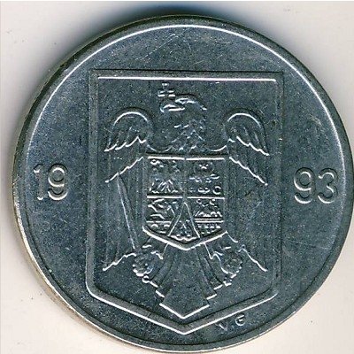 Румыния 10 леев 1993 год - Герб
