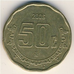 Мексика 50 сентаво 2006 год