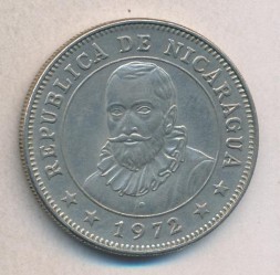 Монета Никарагуа 1 кордоба 1972 год