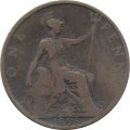 Великобритания 1 пенни 1898 год (бронза, коричневый цвет)