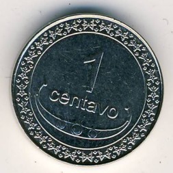 Монета Восточный Тимор 1 сентаво 2004 год
