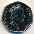 Великобритания 50 пенсов 1991 год