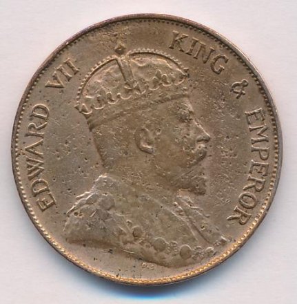 Гонконг 1 цент 1904 год