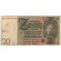 Веймарская Республика 20 рейхсмарок 1929 год - F